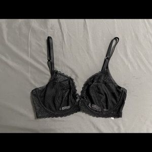 Lacy Geometric Patterned Bra